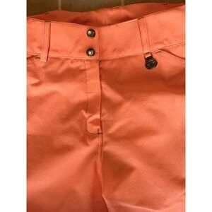 TuffRider Women Neon Peach Horse Riding Breeches Sz 32 w/ Grippy Silicone Knees